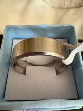 Nwot Stainless Steel Polished Mens Wedding band size 13
